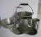 Metal lot, 10 qt kettle, colander, 1 Pt measure cup