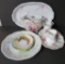 Porcelain dish lot, Germany and Bavaria, plates and platters
