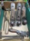 Vintage tool lot with metal planes, Dunlap and Craftsman