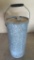 Galvanized cylinder pail, well bucket with cover, 19 1/2