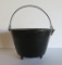 Cast iron spider kettle, tripod, 9