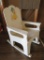 Cute little child's rocker, painted white with Duck decal