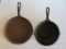 Cast iron griddle pan and skillet double spout