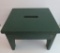 Painted stool, green, 14