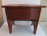 Wooden stool with hand hole, 18