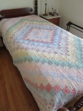 Patchwork quilt, nice condition, 66
