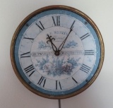 EF Westin decorative wall clock, working, 10