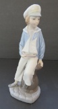 Lladro figurine, E29, boy with sailboat, 9