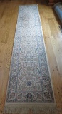 Karastan wool fiber runner, Tabriz pattern, 12' long and 2.6' wide