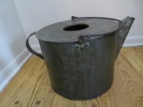 Large Primitive galvanized kettle, 20
