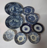 Blue and White china, transferware, Holland and English