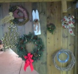 Christmas decorations, wreaths and wall decor