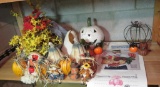 Fall Decoration lot, ceramic gourds and pumpkin