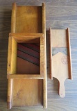 Wooden Kraut cutter and slicer