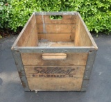 Sealtest wooden milk crate, 19