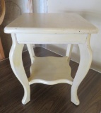 Painted wood table, diminutive, 14