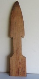 Wooden arrow, folk art, 35