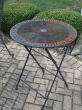 Metal patio table, 24
