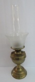 Brass oil lamp, 22