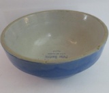 Peter Bootzin stoneware advertising bowl, Bedford and Abbotsford Wis