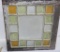 MCM stainglass window, 16 square pattern, 24