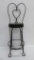 Miniature ice cream parlor bistro pool hall doll chair, wire, 23