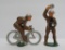 Manoil Lead Toy Soldier on Bicycle and Photographer