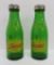 Very nice Squirt glass soda bottle salt and pepper shakers, 6