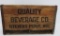 Quality Beverage Co Stevens Point Wis wood crate, 16