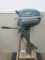 Evinrude Fleetwin Outboard Motor with stand, 7.5 hp , c 1957