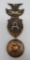 45th National Encampment GAR medal, Representative, enameled with eagle and shield, 6 1/2
