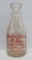 Nelson and Stearns Dairy Elkhorn Milk bottle, orange pyro, quart