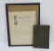 1887 Keller Post GAR framed letter and burial book