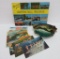 Florida box lot with travel postcards and Alligator ceramic souvenir tray