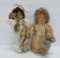 Two artist dolls with stocking faces, 10