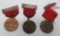 Three GAR Encampment medals, 1895-1896-1897