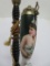 German Long stem porcelain pipe, semi nude woman, 23