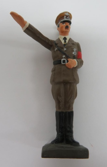 Lineol Germany Composition Adolf Hitler toy soldier figure, 3 1/4"