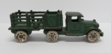 AC Williams cast iron Coast to Coast Cartage Truck and Trailer, nickel plated wheels, 7