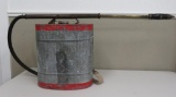 Vintage Indian backpack fire extinguisher, DB Smith