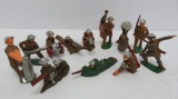 12 Manoil Lead Toy Soldiers