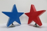 Red and Blue display stars, 12