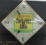 Sugar-Free Diet Rite Cola clock working, 15