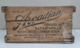 Arcadian, wooden soda crate, Waukesha
