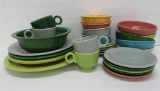 Large lot of vintage Fiesta Ware, 29 pieces, place settings