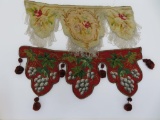 Ornate Petit point and beaded panels