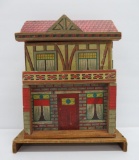 Bliss style paper and wood doll house, 12 1/2