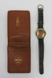 Coca Cola leather wallet and watch