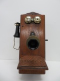 Cracraft - Leich Oak wall telephone, 24