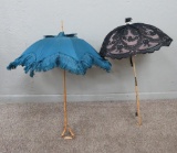 Two lovely period parasols, 28 1/2